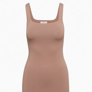 aritzia // contour squareneck dress in black